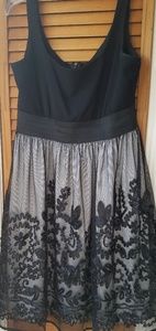 Black and Silver Cocktail/Party/Homecoming Dress